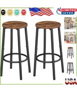Compact Round Bar Stools Set of 2 - Perfect for Small Spaces &amp; Gatherings - $1,474.61 MXN