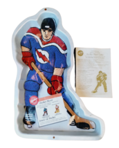 Wilton Hockey Player Cake Party Pan with Recipe Book Vintage 1998 - £21.81 GBP