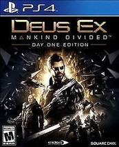 Deus Ex Mankind Devided Day One Edition Sony Play Station 4 PS4 New Sealed - £15.60 GBP