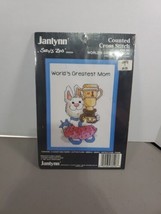 Janlynn Cross Stitch Kit Worlds Greatest Mom 38-96 Suzys Zoo 1981 NOS NEW - £6.64 GBP