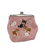 Pink Coin Change Purse w Silver Kiss Lock Closure Plastic - $240.75 MXN