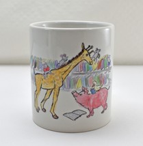 Animals Reading Books Mug - Gift for Librarian Teacher Book Lover Coffee Cup - £9.67 GBP