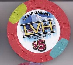 $5 LVH (Former Las Vegas Hilton) Hotel 2012  LasVegas Casino Chip, New - £7.88 GBP
