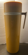 Vintage Thermos Vacuum 24 oz Bottle Model 7402 Travel Mustard Yellow King-Seeley - £9.77 GBP