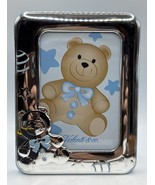Sterling Silver Valenti &amp; Co. Baby Boy Photo Frame 925 Italy 5x7 for 4x6... - $1,292.67 MXN