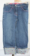 gymboree Jeans Toddler 3 Sequined Hem pink stitching - $9.89