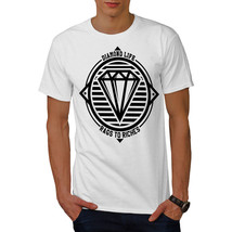 Wellcoda Diamond Life Club Mens T-shirt, Rags Graphic Design Printed Tee - $18.61+
