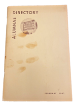 Directory Alumni Milwauke-Downer College 1962 Book Alumnae Wisconsin WI Vintage - £11.81 GBP