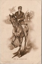 Equestrian Man with Horse An Evening Ride Postcard Y16 - £6.12 GBP