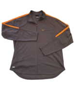 Nike Dri-Fit Women&#39;s Orange Grey Quarter Zip Running Pullover Jacket Siz... - $22.04 CAD