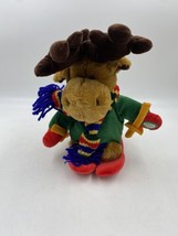 Animated Plush Singing Reindeer Skiing Shake It Up Baby FALLS OVER - $8.60