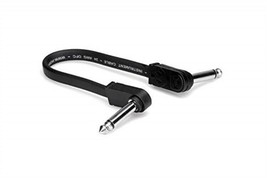 Flat Guitar Patch Cable, Molded Low-Profile Right-Angle - $21.99