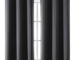 Dark Grey, 42 X 63-Inch, 2-Panel Set Of Thermally Insulated Room-Darkening - £25.16 GBP