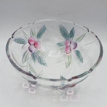 Glass Floral Fruit Bowl - £27.18 GBP