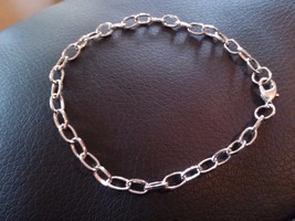 10 Charm Bracelets Antiqued Silver Link Bracelets Wholesale Bracelet Blanks - $9.45