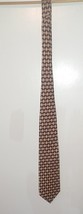 Brooks Brothers Makers Italian Silk Tan Red Blue Mosaic Medallion Diamon... - $14.99