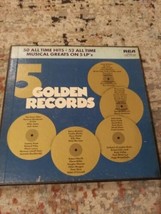 5 Golden Records 50 All Time Hits 5 Vinyl Records LP Box Set RCA Victor ‎ - $6.93