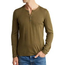 John Varvatos Collection Men&#39;s Long Sleeve Parker Henley Knit Sweater Te... - $89.12