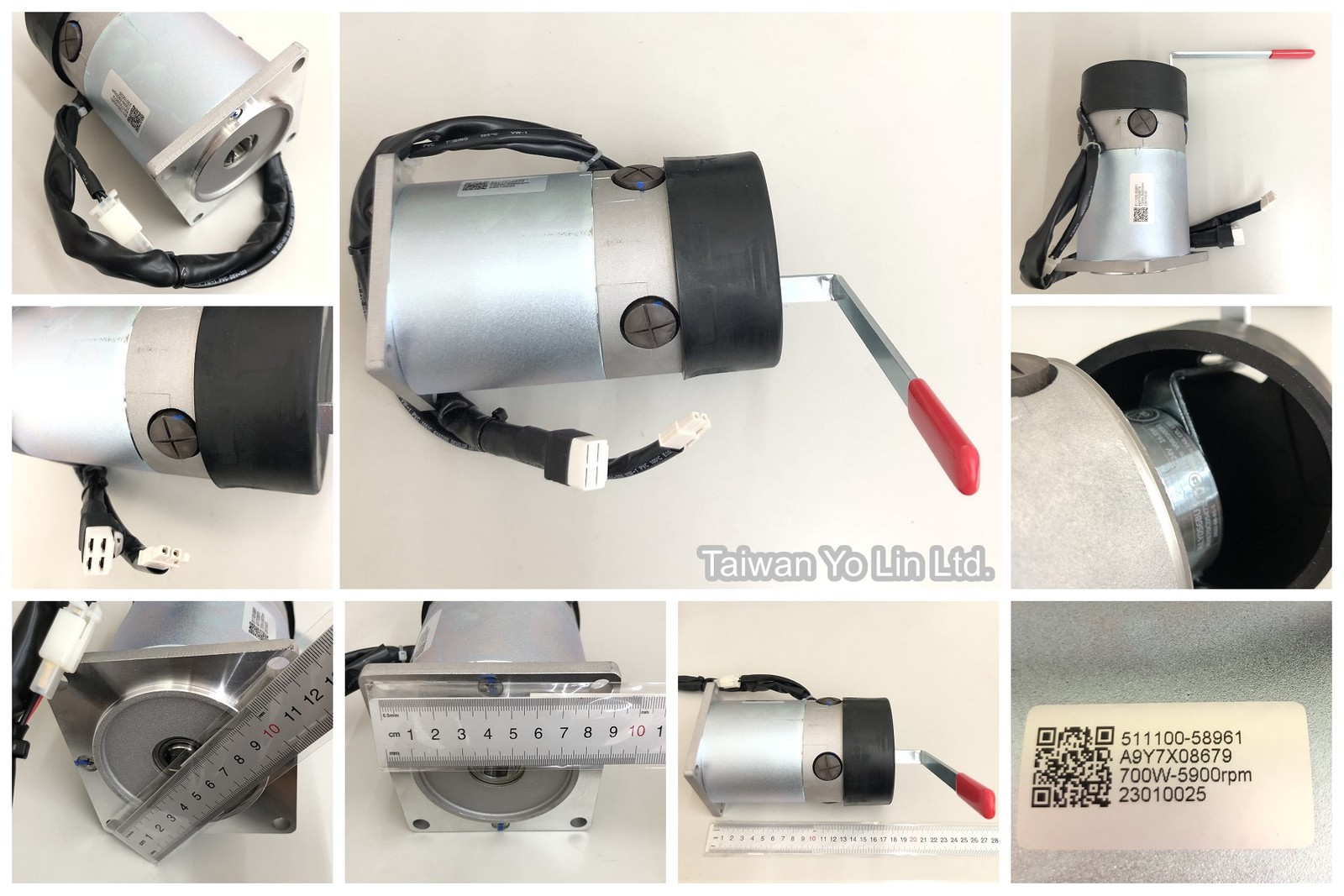 Motor incl. a brake 700W 5900RPM 511100-58961 A9Y7X08679 HS589