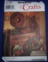 Simplicity Crafts Quilted Christmas Decorations One Size #8159 Uncut - £4.71 GBP