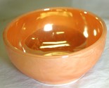 Peach Carnival Glass Cereal Bowl Anchor Hocking Fire King - $14.84
