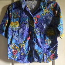 Vintage women&#39;s Hawaiian shirt, size M-L - $14.03