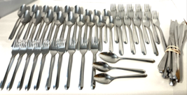 (53) Imperial International &quot;Status&quot; Stainless Flatware 18/8 Steel - $157.41