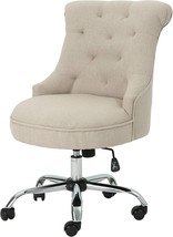 Tyesha Desk Chair, Wheat Chrome, Christopher Knight Home. - £241.72 GBP