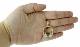 2.75 Ct Round Cut Diamond Headphones Shape Pendant Women&#39;s 14K Yellow Gold Over - £107.15 GBP