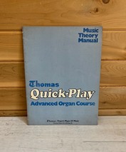 Vintage Sheet Music Book Thomas Quick Play Organ Theory Course 1970 - £15.34 GBP