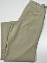 Nike Golf Pants Men&#39;s Size 34 x 32 Tan Beige Straight Leg 100% Polyester - £15.68 GBP