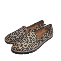 White Mountain Womens Denny Natural Leopard Print Slip On Flats Shoes Size 8.5 M - £62.99 GBP