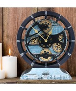 CANADA LINE DESK CLOCK ROUND (HYBRID WALL) 10 INCH AQUA GREEN - $79.99