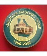 Georgia Masonic Home Pin Enamel Small Round Masons 1999-2000 - £11.07 GBP