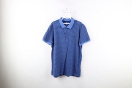 American Eagle Outfitters Mens Large Classic Fit Striped Collared Polo Shirt - £19.85 GBP