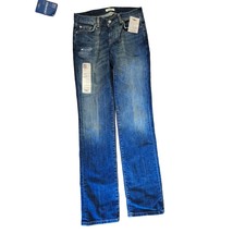 NEW Uncharted Territory Jeans Sz 4 Straight Dark Blue Flare Pants - £22.22 GBP