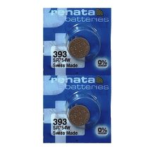 Renata 393 SR754W Batteries - 1.55V Silver Oxide 393 Watch Battery (10 Count) - £12.54 GBP+