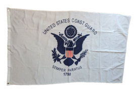 3.5x 4ft U.S. Coast Guard DOUBLE SIDED 2-ply Wind Resistant Flag vintage - £11.67 GBP