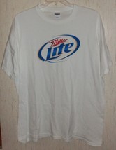 EXCELLENT MENS Miller Lite WHITE NOVELTY T-SHIRT SIZE XL - £14.63 GBP