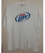 EXCELLENT MENS Miller Lite WHITE NOVELTY T-SHIRT SIZE XL - €16,19 EUR