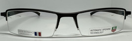 Authentic Tag Heuer TH 0821 Half-Rim Black/Brown Frame France Eyeglasses - £244.94 GBP