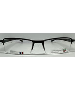 Authentic Tag Heuer TH 0821 Half-Rim Black/Brown Frame France Eyeglasses - £243.85 GBP