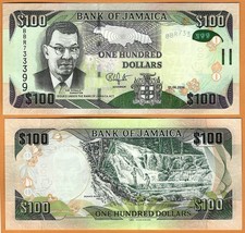 JAMAICA 2016 UNC 100 Dollars Banknote Hybrid substrate Money Bill P- 95 - £1.80 GBP