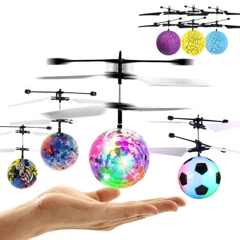 Colorful Mini Drone Shinning LED RC Drone Flying Ball Helicopter Light Crysta - £12.83 GBP