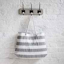 Biggie Best Grey Stripe Bag - $37.35