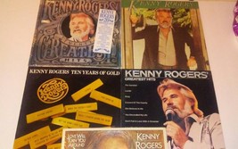 ~Vintage~Kenny Rogers Lot Of 5 Vinyl Records-RARE-SHIPS Same Business Day - £293.71 GBP