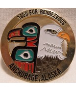 1990 Anchorage Fur Rondy Rendezvous Collector Pin/Eagle-Totem Pole-Mint  - $409.11 MXN