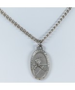 Catholic St Christopher Ice Hockey Protect Us Medal Necklace 1&quot; H x .6&quot; ... - €17,99 EUR