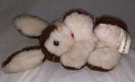 Vintage 1979 Russ Berrie Plush CRUNCHES Rabbit Brown White Bunny Nutshells - £17.53 GBP