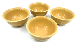 (4) Longaberger Pottery Woven Tradition Butternut Yellow Dessert Berry B... - €38,67 EUR